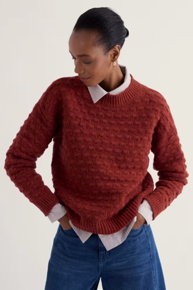 Pullover - St Agnes Jumper - Red Sail