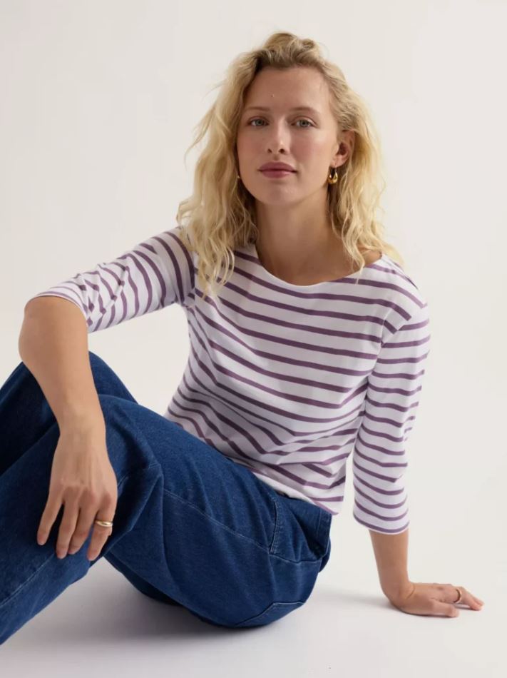 Shirt - langarm - Sailor Top - Breton Verbena