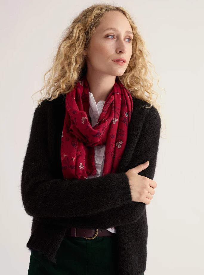 Schal - Pentillie Scarf - Tapestry Flowers Dahlia