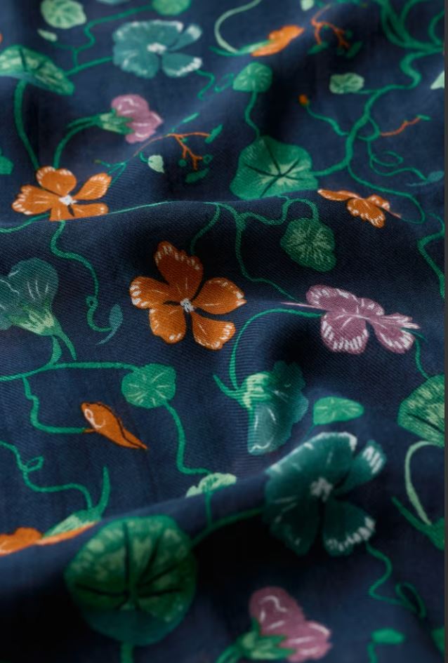 Schal - Pentillie Scarf - Nasturtium Press Maritime