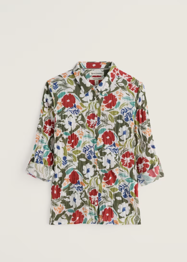 Bluse - Larissa Shirt - Summer Shadows Chalk