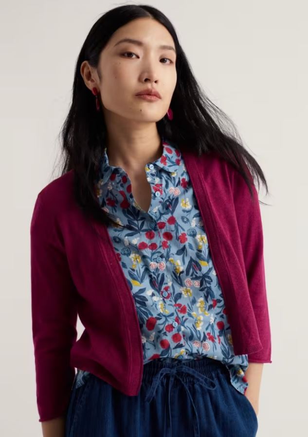 Strickjacke - Vanessa Cardigan - Dark Freesia