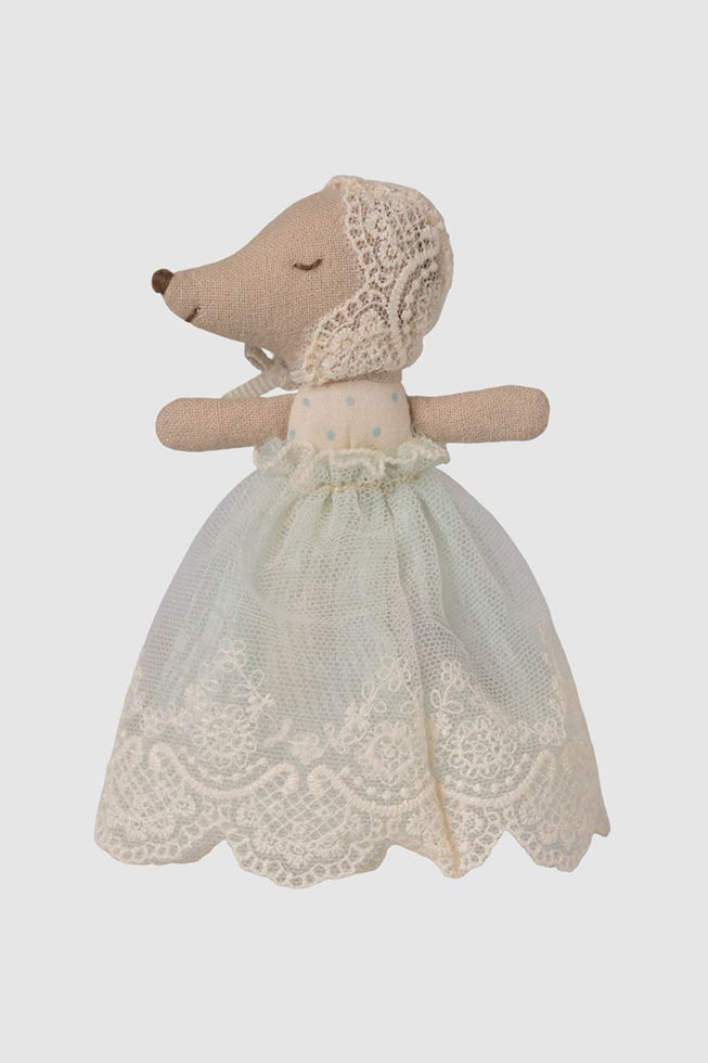 Maus - Baby Maus im Kleid - Minze