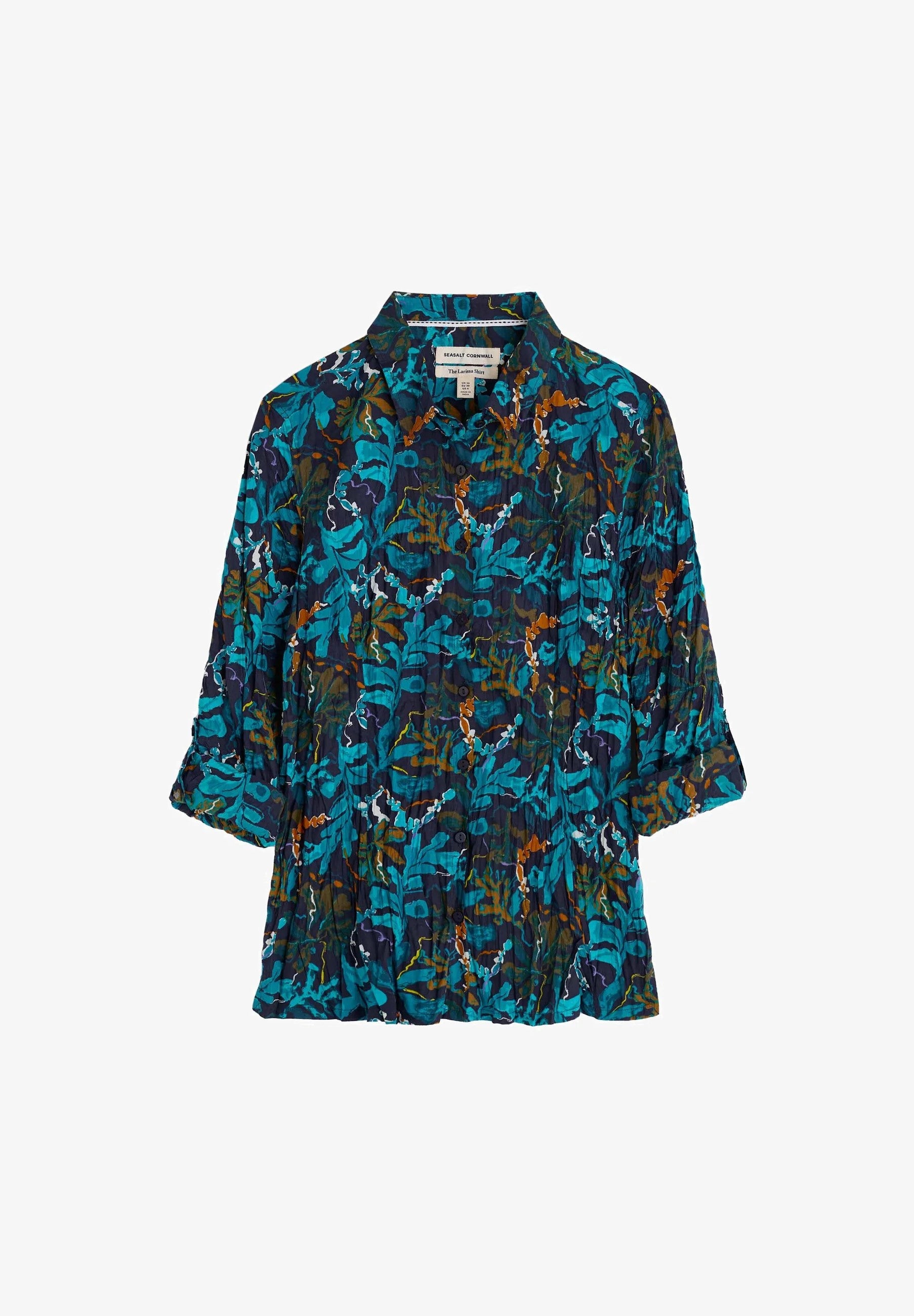 Bluse - Larissa  Shirt - Floating Fronds Maritime