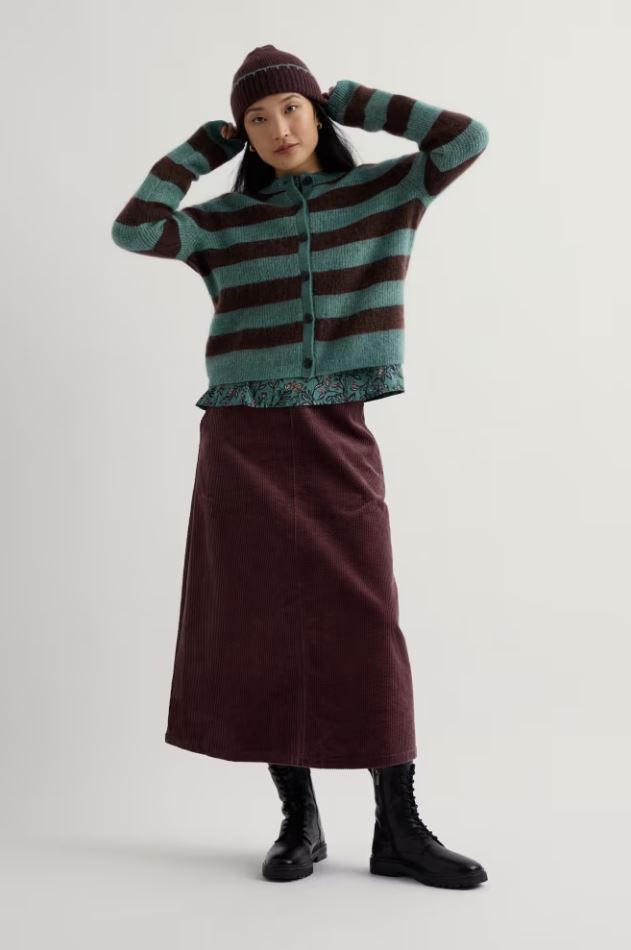 Strickjacke - Burnished Light Cardigan - Hare bell Seedbed Dune Grass
