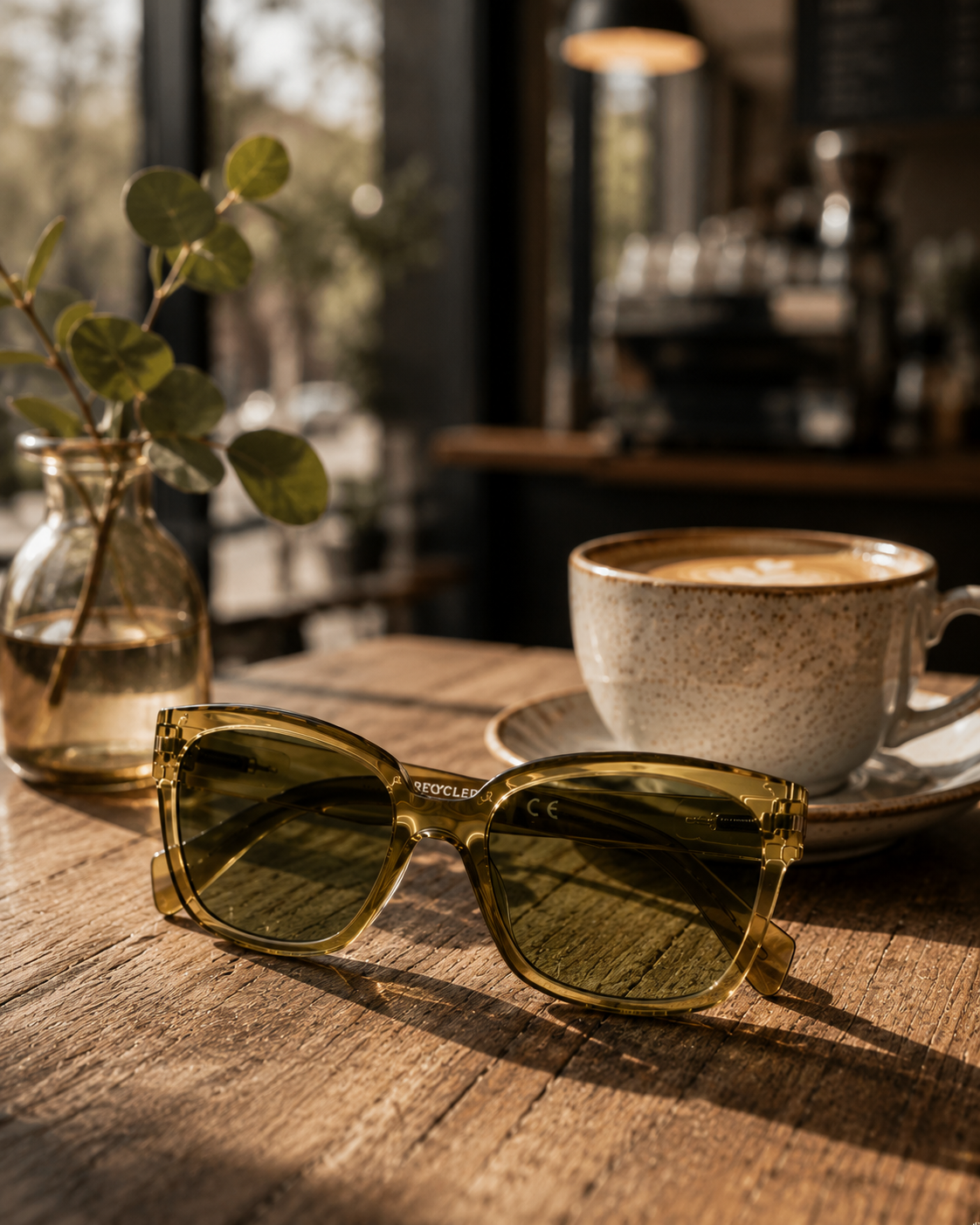 Sonnenbrille - Mood - olive brown