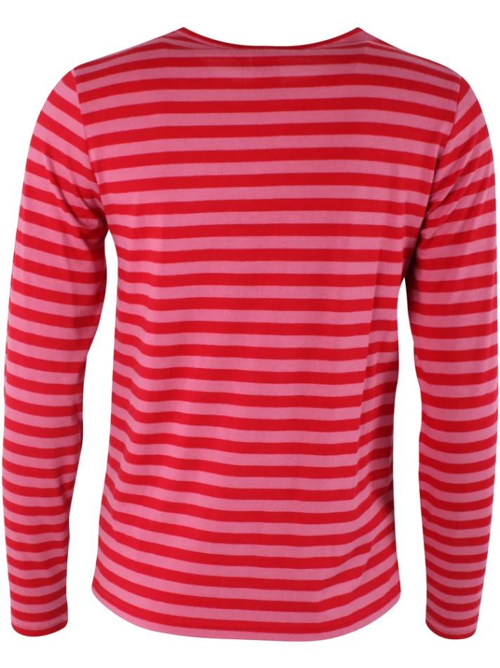 T-Shirt - Danejubii Modal Tee Dark Red/Soft Cherry