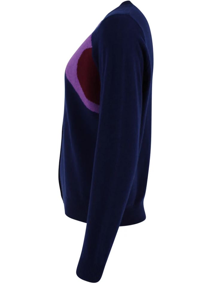 Strickjacke - Danelife Merino Wool Cardigan Deep Blue BIRD