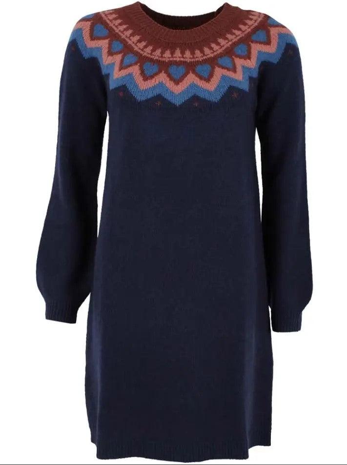Kleid - Danesukkertop Wool Sweater Dress Dk Navy