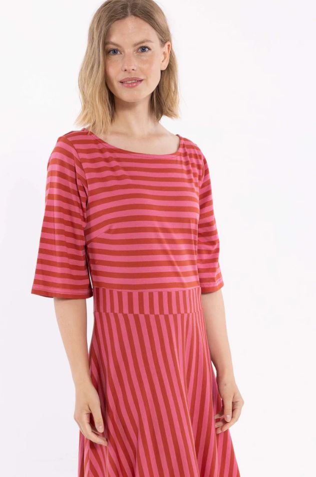 Kleid - Daneviborg Modal SS Dress Chili/Soft Cherry
