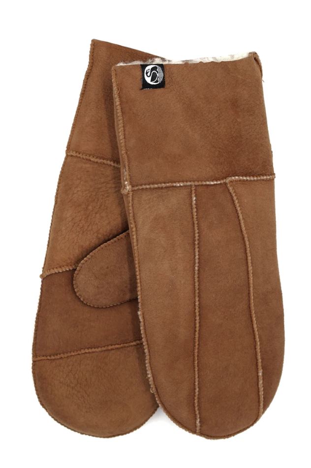 Handschuhe - No Waste Sheepskin Gloves Dark Brown