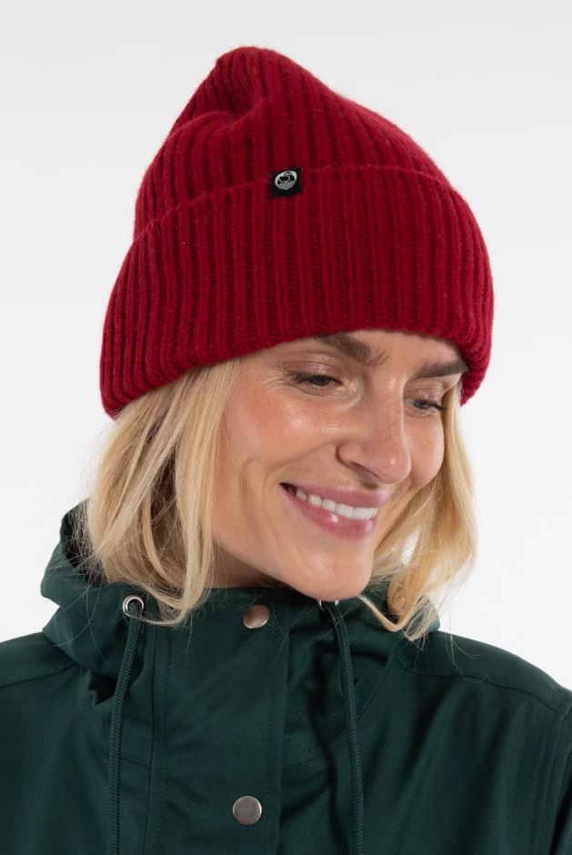 Mütze - Danewarm Thoughts Merino Beanie Dark Red