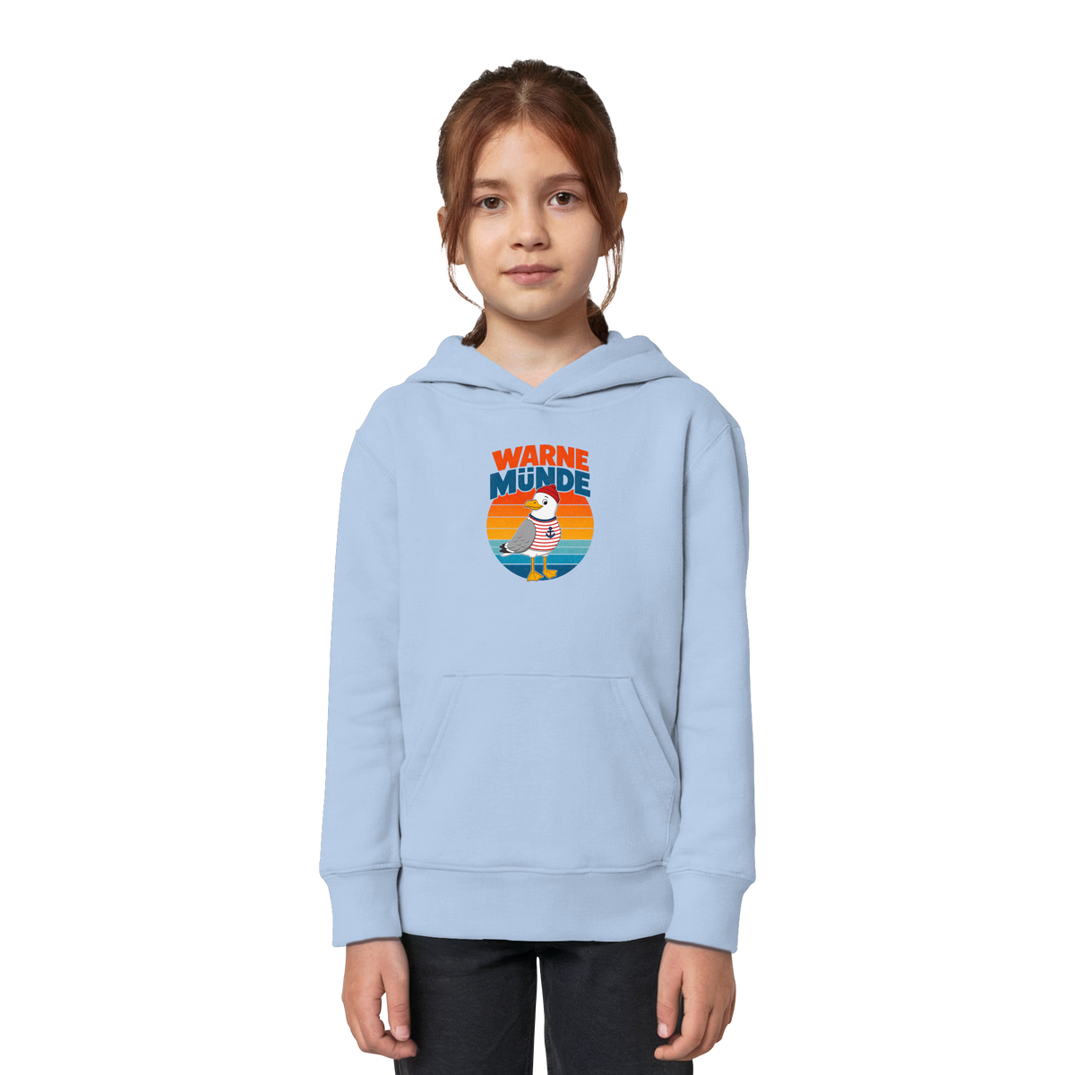 Kinder Hoodie - Warnemünde - Möwe
