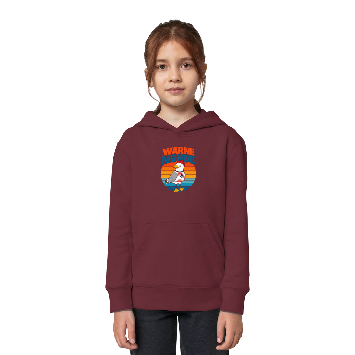 Kinder Hoodie - Warnemünde - Möwe