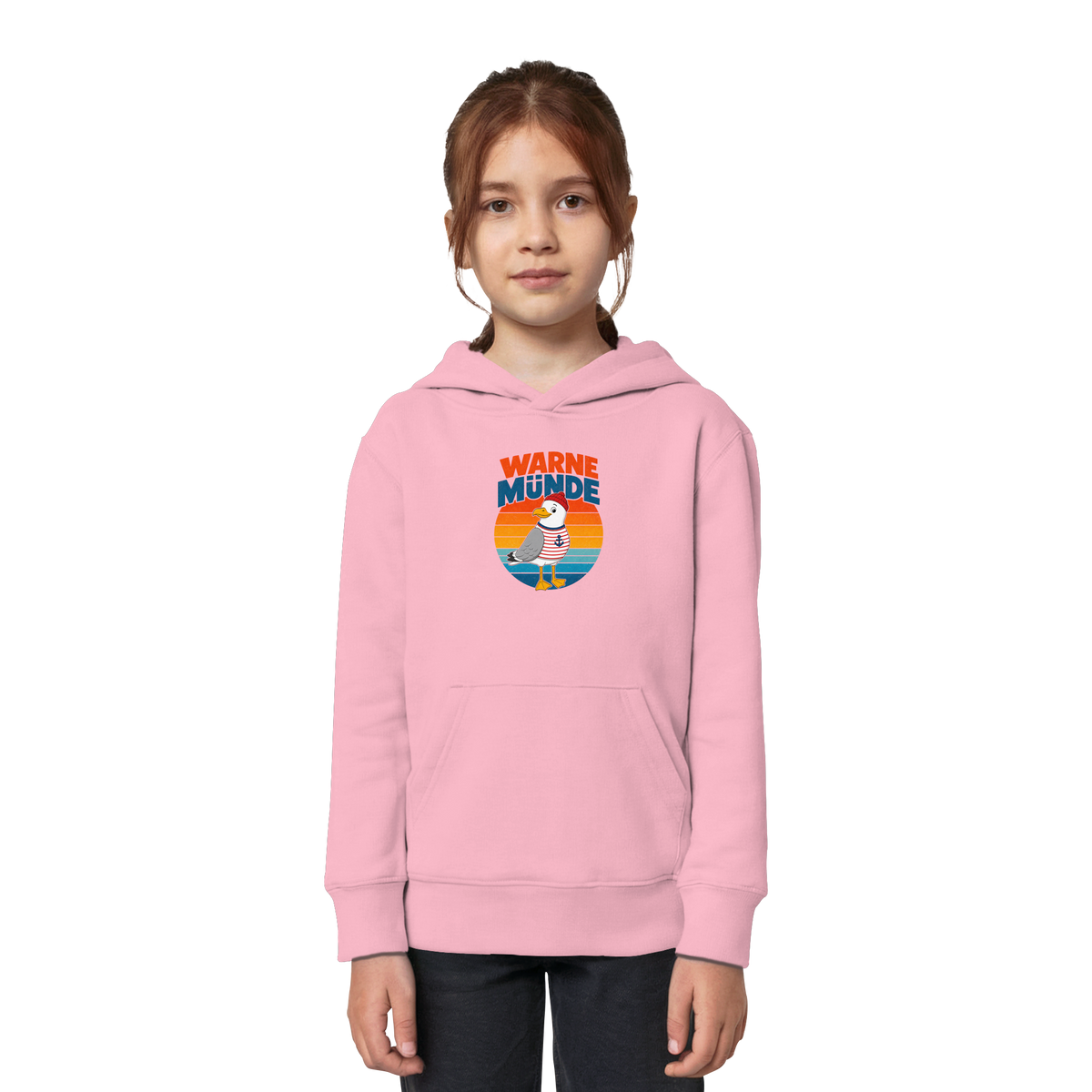 Kinder Hoodie - Warnemünde - Möwe