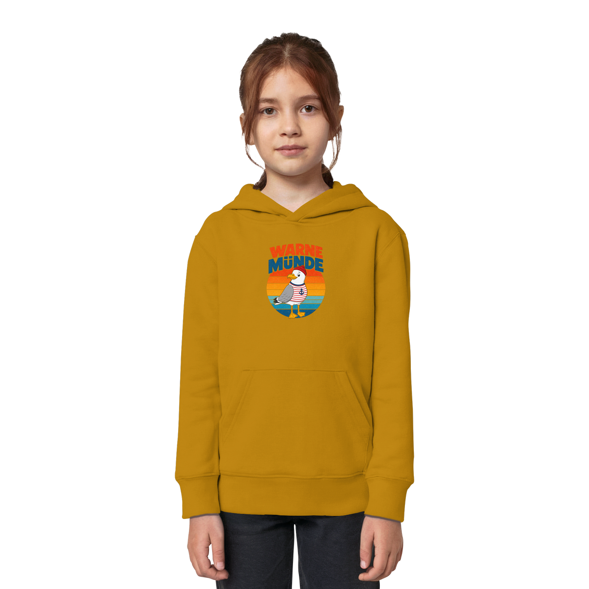 Kinder Hoodie - Warnemünde - Möwe