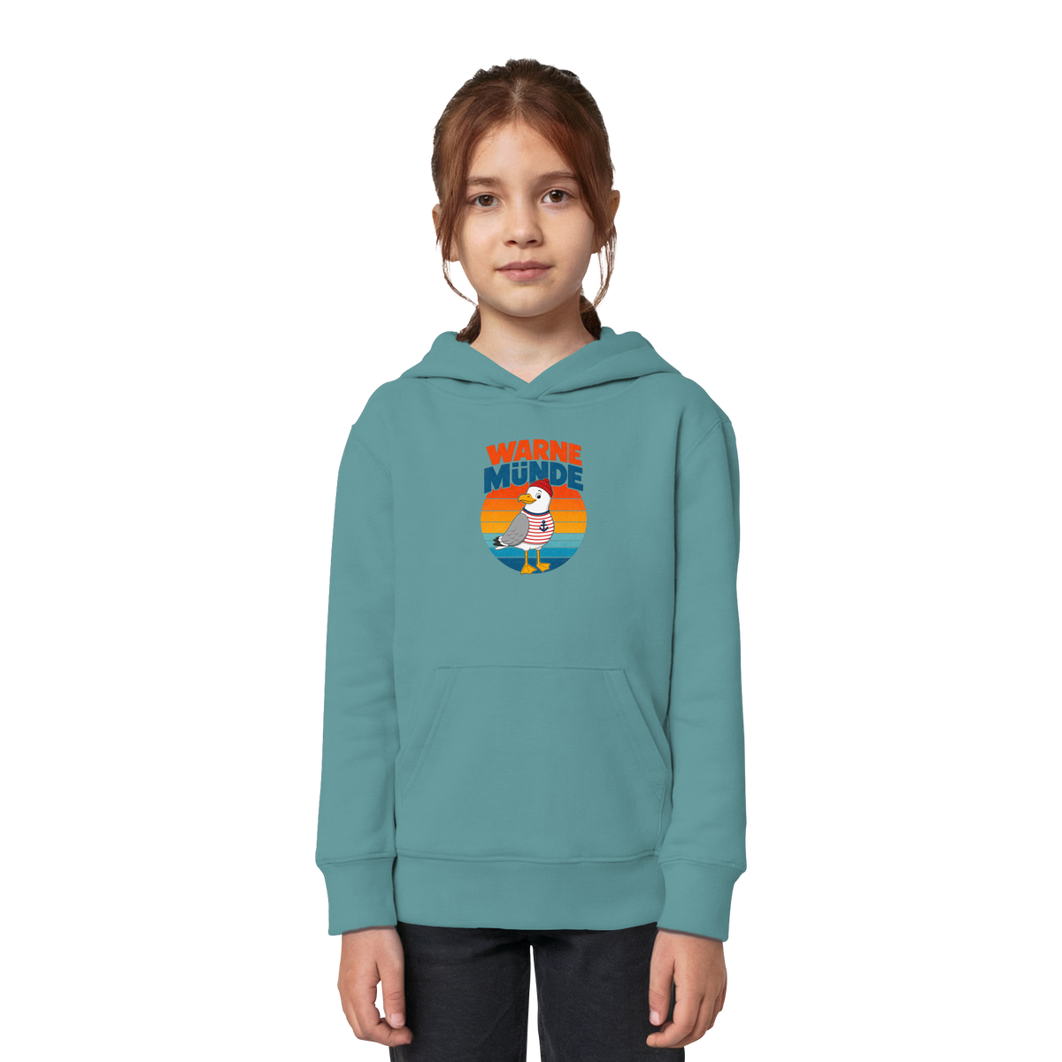 Kinder Hoodie - Warnemünde - Möwe