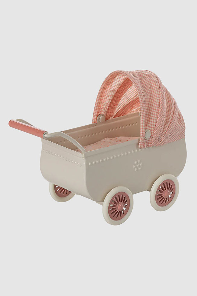 Kinderwagen - Maus - Koralle - Maileg Zubehör