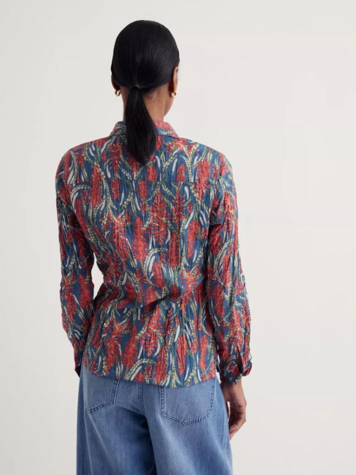 Bluse - Larissa Shirt - Red Hot Poker Dusk