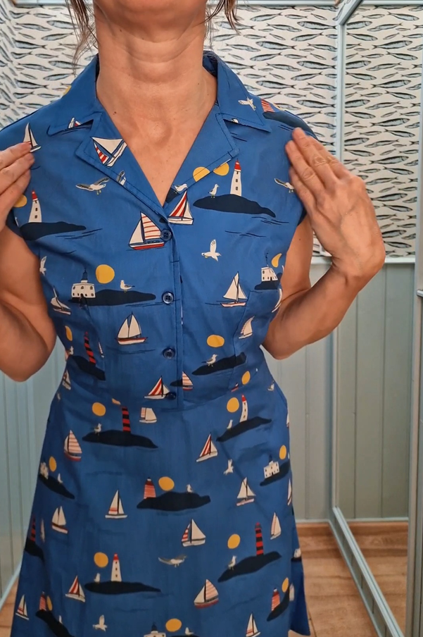 Kleid - Stella Dress in Lighthouses