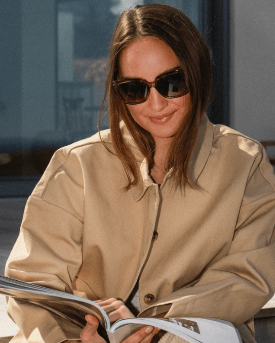 Sonnenbrille - Mood - olive brown
