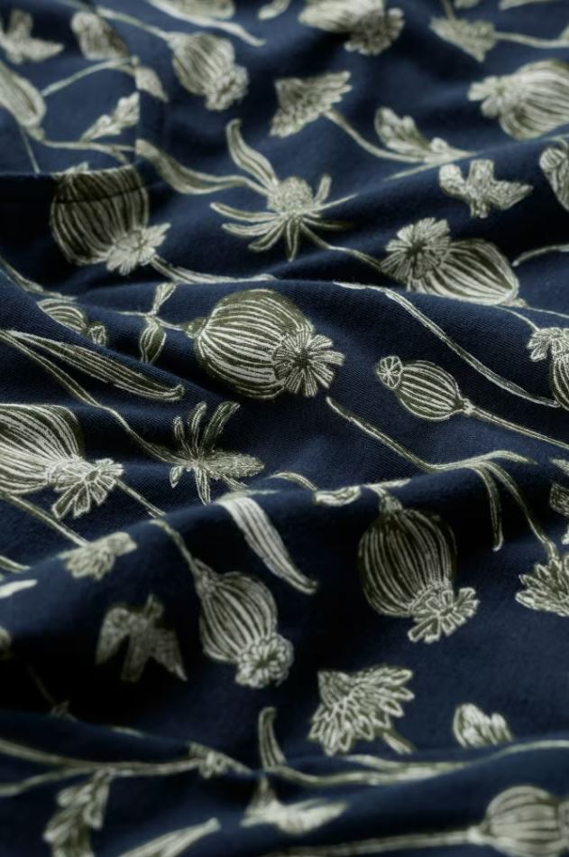 Kleid - 3/4 Pier View Dress - Lino Seedpods Maritime
