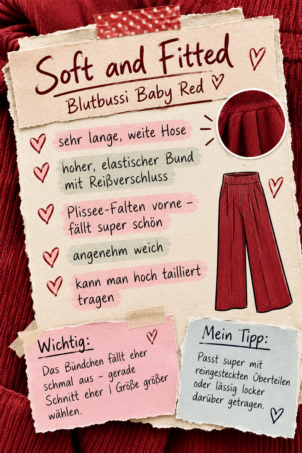 Soft and Fitted – Notizzettel von Heimatliebe
