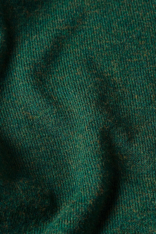Strickjacke - Cardi Roundneck Cocoon - Forest Green