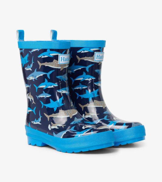 Gummistiefel - Shark School Shiny Rain Boots