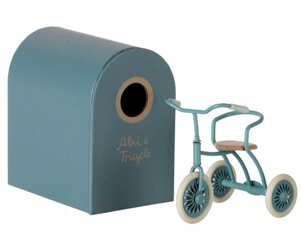 Abri à tricycle - Dreirad - Maus - Petrol Blau