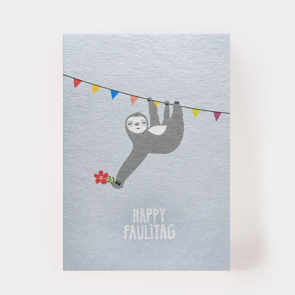 Postkarte Happy Faulitag