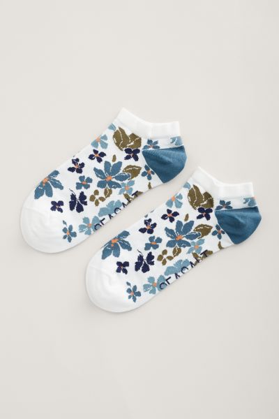 Socken - Sneakersocken - Womens Arty Trainer Socks - Anemone Vintage Reflection