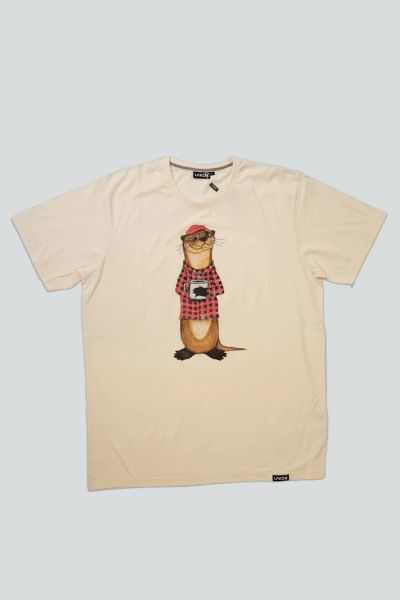 T- Shirt - An Otter Coffee - Off white
