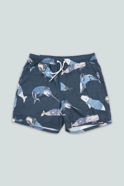 Badehose - Shorts - Whales Swim Shorts - Blueberry