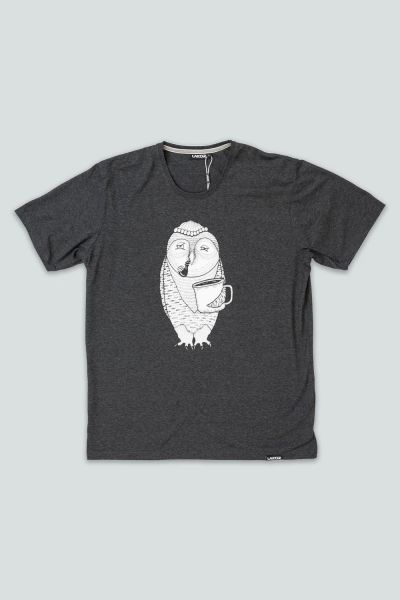 T- Shirt - Owl - Dark Grey