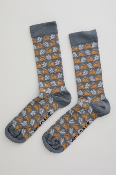 Socken - Men&#039;s Bamboo Arty Socks - Tidal Edge Nickel