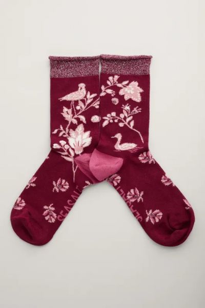 Socken - Snowy Scenes Socks - Tapestry Birds Jam