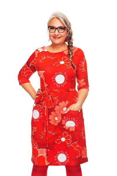 Kleid - Doris dress - 1960 Röd