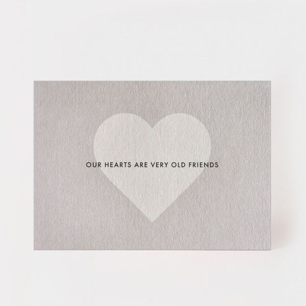 Postkarte - Our Hearts are very old Friends