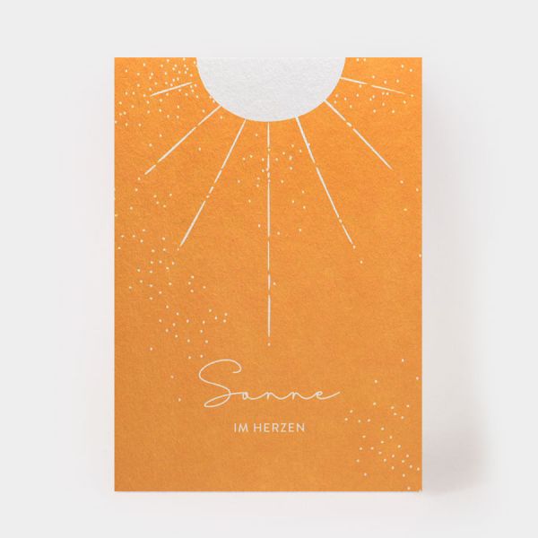 Postkarte - Sonne im Herzen