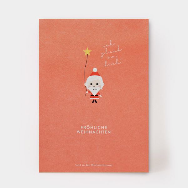 Postkarte - Ich glaube an den Weihnachtsmann
