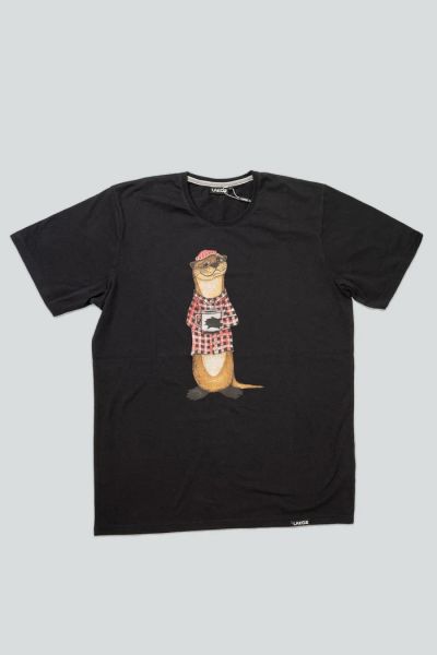 T- Shirt - An Otter Coffee - Black
