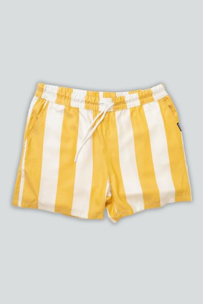 Herrenshorts - Bold Stripes Shorts - Yellow - Gelb