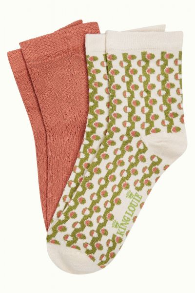 Socken – Sneakersocken - Half Socks 2-Pack Cosette - Woodbine Green