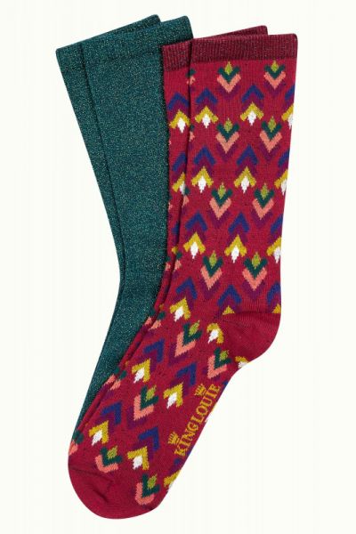 Socken - Socks 2-Pack Ollie - Cabernet Red