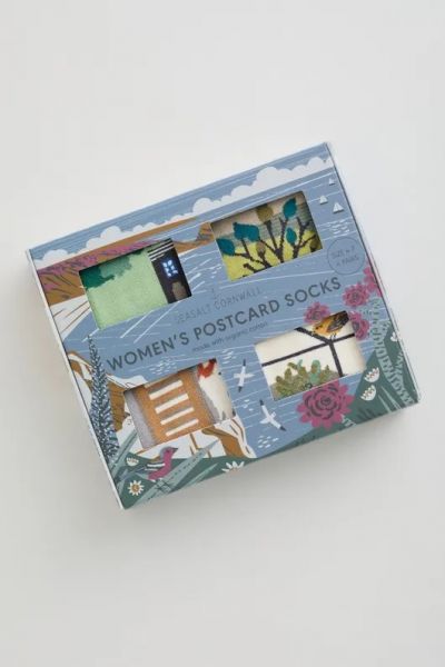 Sockenbox - Postcard Socks Box O&#039;4 Apple Yard Mix