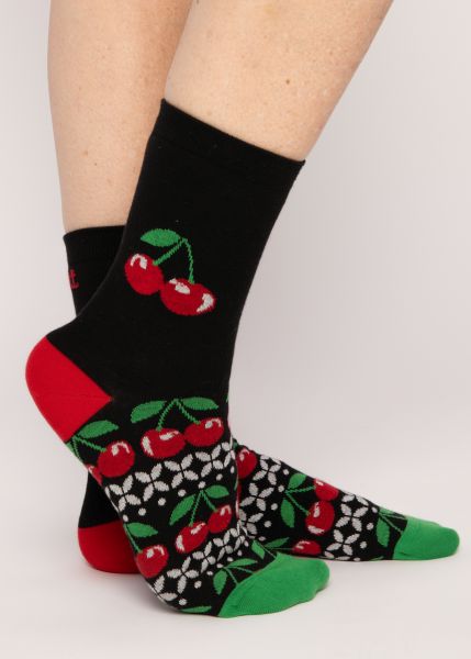 Socken - Sensational Steps - cherries and swallows