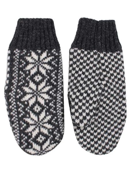 Handschuhe - Danestay Warm Wool Mittens - Dk grey/White