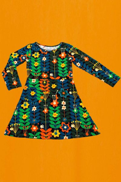 Kinderkleid - Ester MINI dress - Växtkraft grön