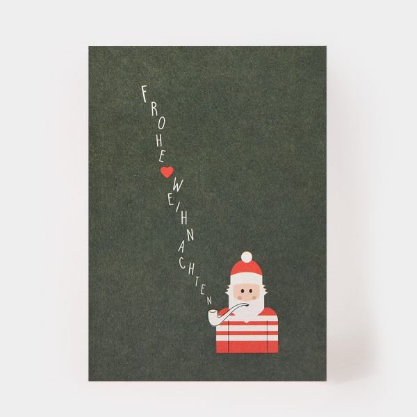Postkarte - Weihnachtspfeife